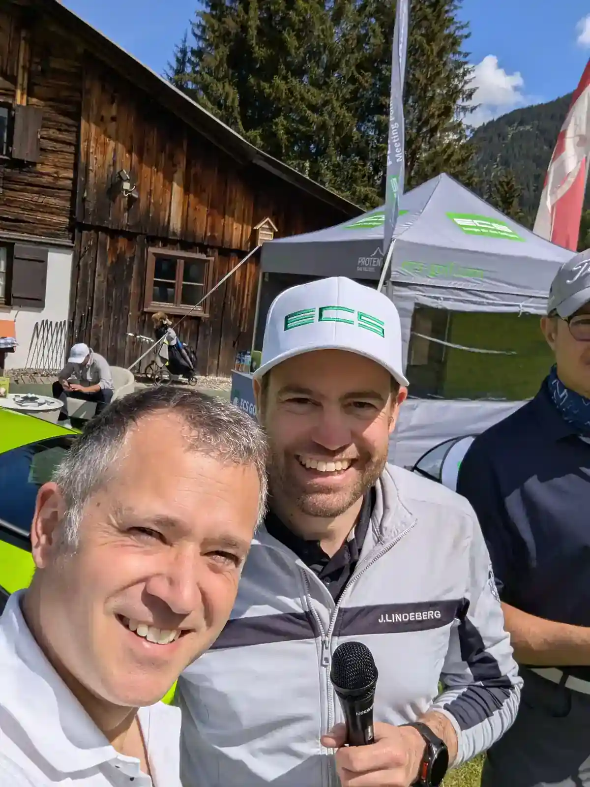 Stimmungsvoller Moment auf einem Golfturnier